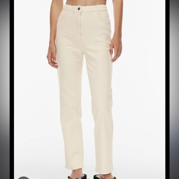 NWT Aritzia Wilfred Free Melina Pant in Cream size 6 - Picture 1 of 4
